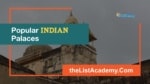 Popular Palaces In India - thelistAcademy
