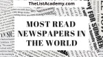 Top 19 Most Read Newspapers in the world -thelistAcademy